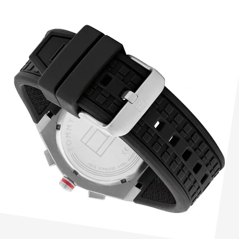 Tommy Hilfiger Harley Black Dial Leather Men's Watch Watch- 1791898